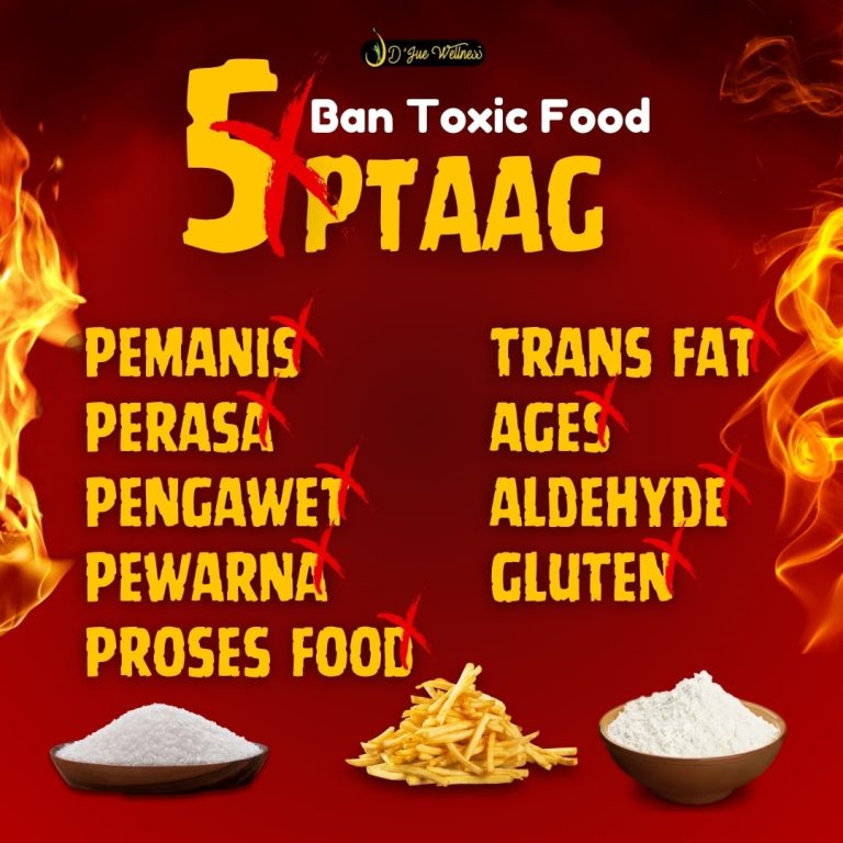 Ingin Hidup Lebih Sihat? Ban Makanan Toksik Dengan Fahami 5PTAAG!